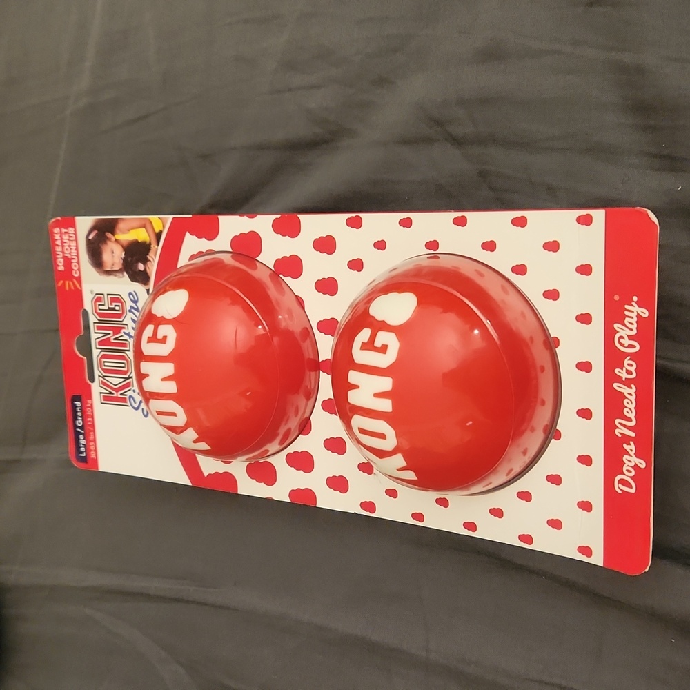Kong Signature Dog Squeaky Balls Large Dogs Size